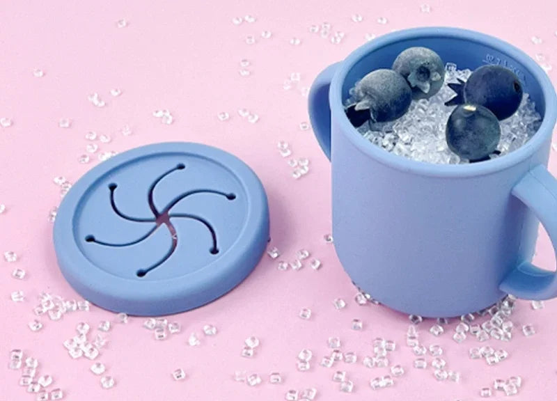 Baby Feeding Set Silicone Suction Plate Bowl Cup Wooden Spoon | BPA Free