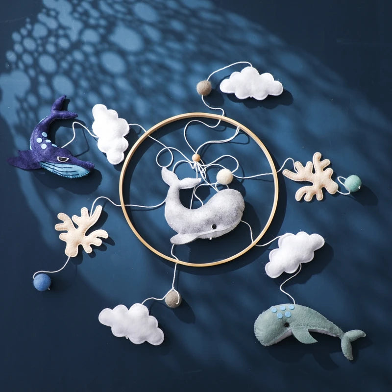 Wooden Musical Baby Mobile for Crib | Premium Nursery Mobile with Rotating Music & Safety Certified Design