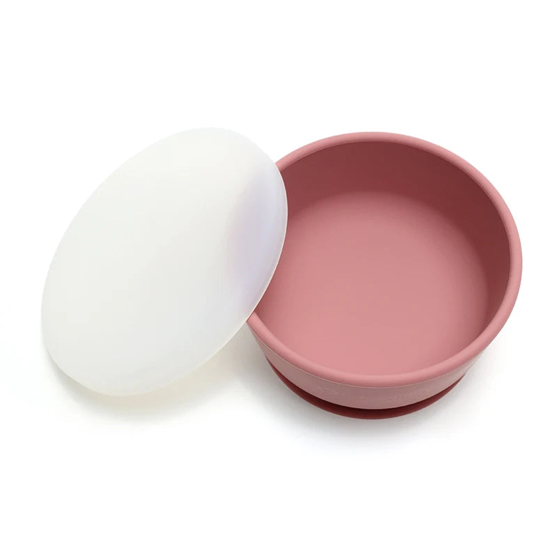 Nordic Silicone Baby Bowl Suction Plate | BPA Free Toddler Dishes 6M-6Y