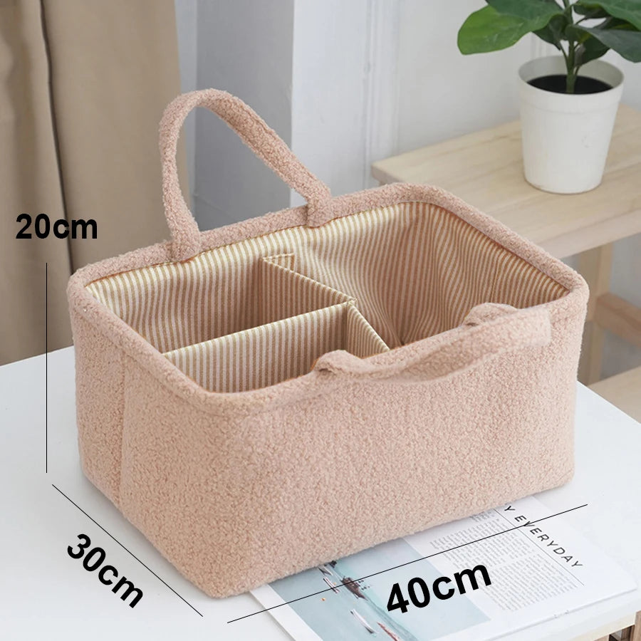 Travel Portable Diaper Bag Organizer | Multifunctional Baby Storage Basket
