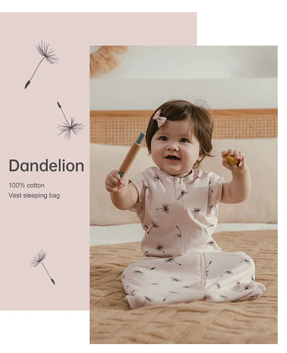 Baby Sleep Sack Wearable Blanket | Cotton Sleeveless 0-12 Months