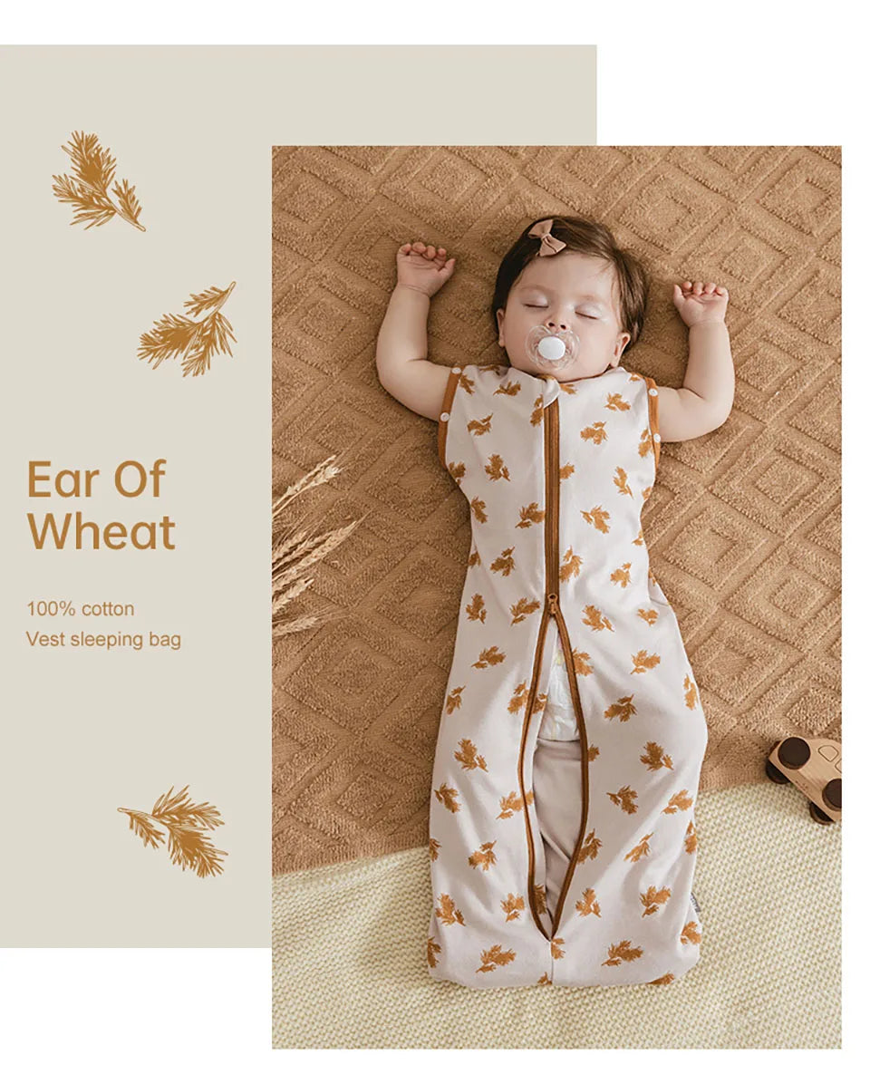 Baby Sleep Sack Wearable Blanket | Cotton Sleeveless 0-12 Months