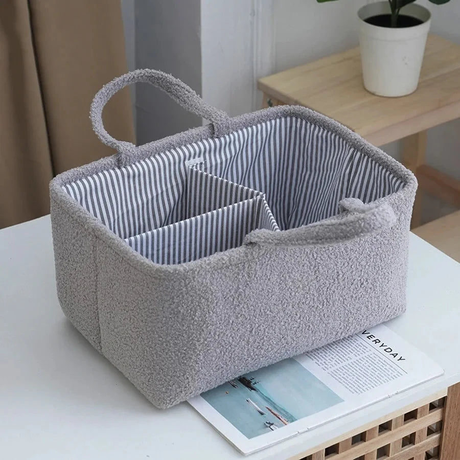 Travel Portable Diaper Bag Organizer | Multifunctional Baby Storage Basket