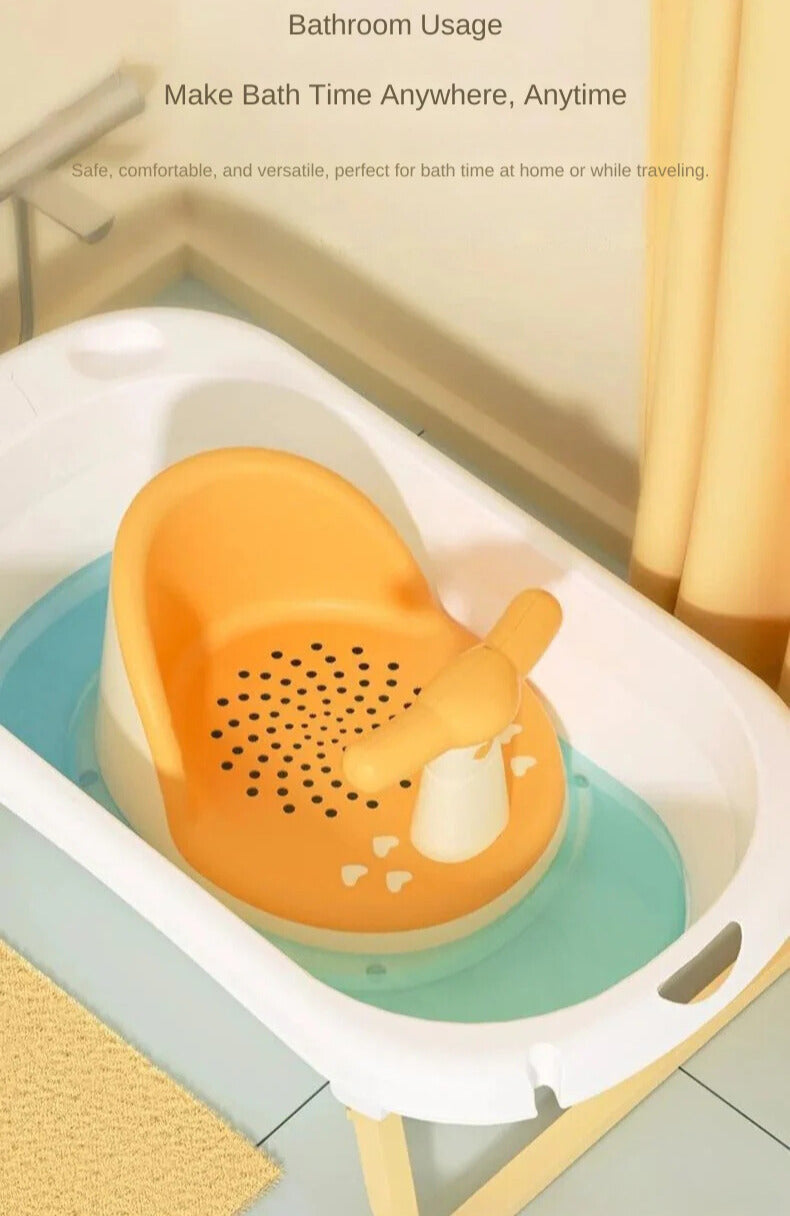 Non-Slip Baby Bath Seat 6+ Months | Infant Chair with 4 Suction Cups